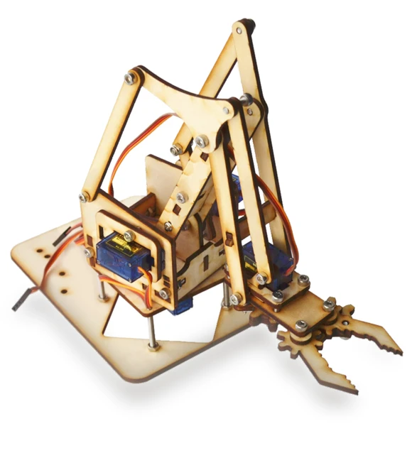 Robotic Arm Kit with 4 Servo Motors — Robotics Components, Omi Japan Products