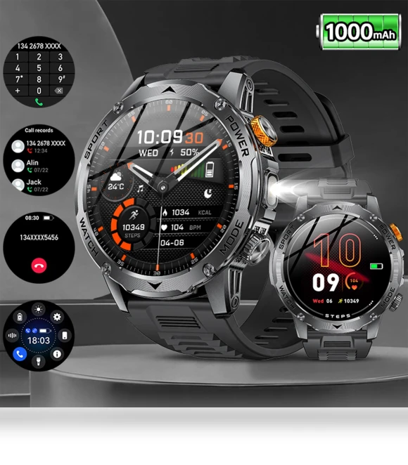 Super Capacity Battery Men Smart Watch — Smartwatches, LIGE