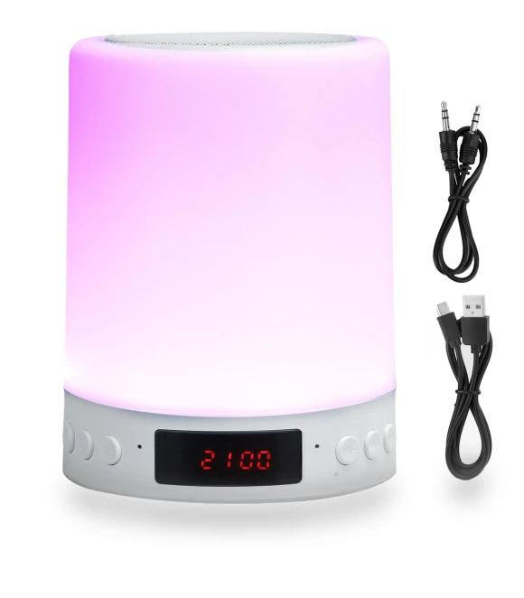 Bluetooth Speaker, Alarm Clock, Color Night Light — Alarms & Clocks, Electric1