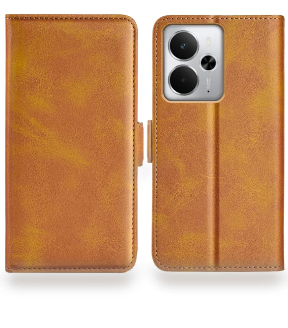 Calf Texture Leather Wallet Phone Cover — Flip Cases, Smartwatch 2025
