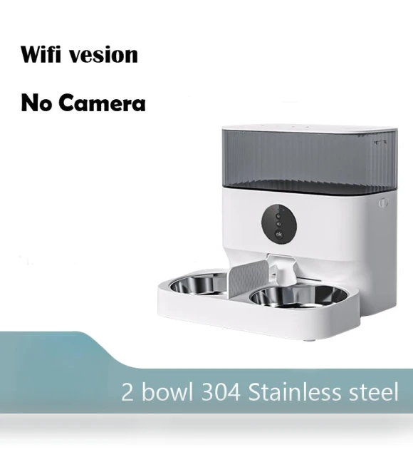 Double Bowl Remote WiFi Control Multi Pet Feeder — Feeders, Surrunme