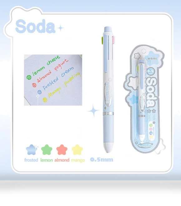 Four-colors Gravity Pen — Multifunction Pens, zhangshuqinyang