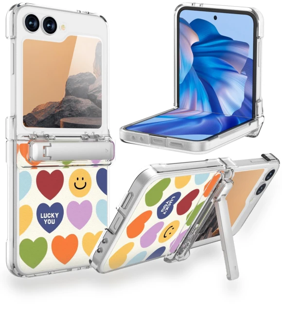 Hard PC Phone Case with Pattern and Stand — Flip Cases, Smartwatch 2025