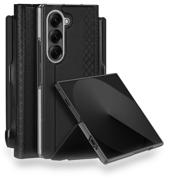 Leather Stand Phone Cover with Pen Holder — Phone Accessories, DUX DUCIS