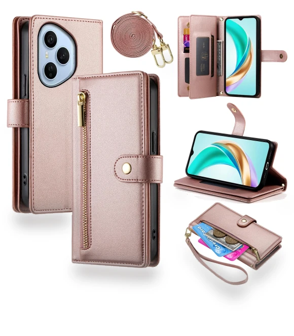 Leather Wallet Case with Zipper Pocket — Flip Cases, Smartwatch 2025