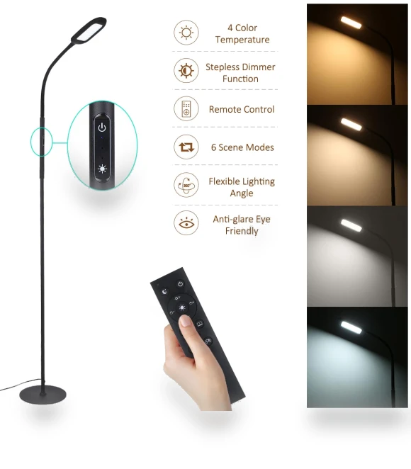 LED Floor Lamp — Standing Lights, TOMTOP JMS