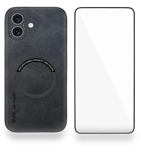Magnetic Case with Tempered Glass Film — Phone Accessories, Smartwatch 2025