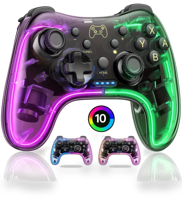 Pro Controller with RGB Pulsing LED Backlight — Gaming Controllers, Tool parts