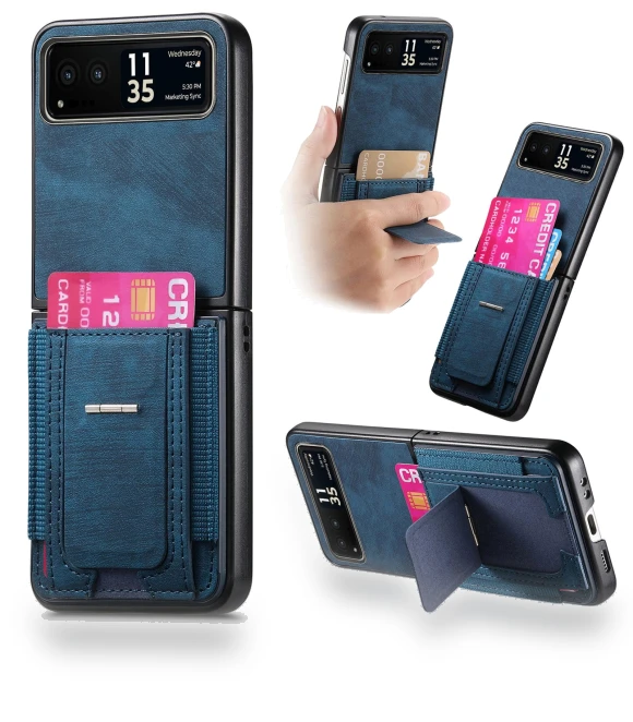 Retro Leather Back Cover with Card Holder — Flip Cases, Smartwatch 2025