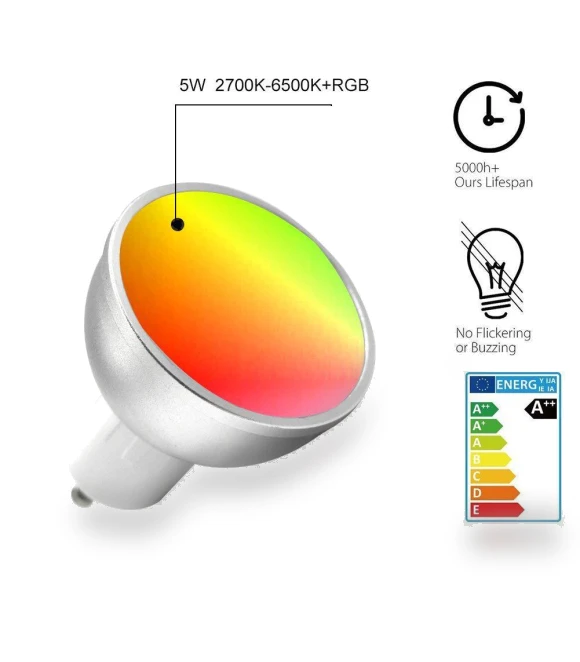 Smart LED Bulbs GU10 WiFi RGBW — LED, Refreshing Home