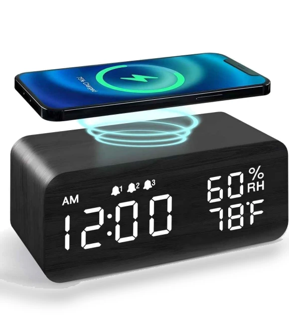 Smart Wooden Alarm Clock — Clocks, Fashionable bags
