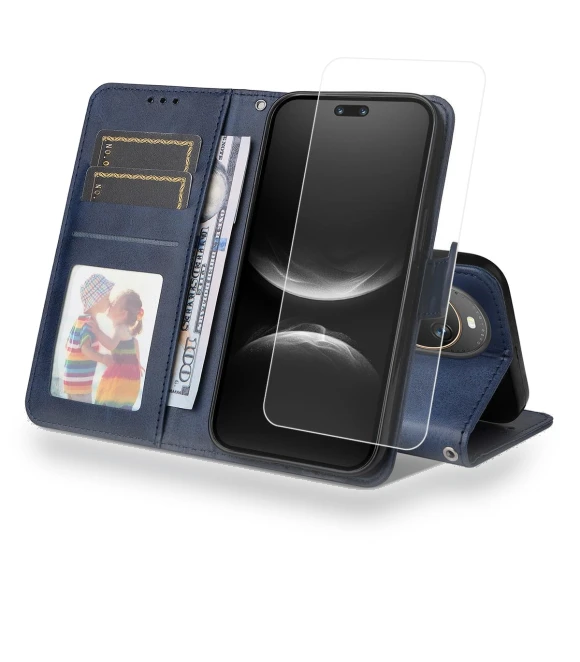 Wallet Case with Hydrogel Film and Strap — Phone Accessories, Smartwatch 2025