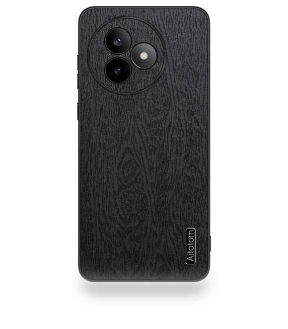Wood Texture PU Leather Coated PC TPU Phone Cover — Phone Accessories, Smartwatch 2025