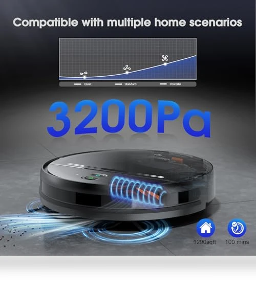 2-in-1 Robotic Vacuum and Mop — Smart Cleaning Robots, SHELIKI