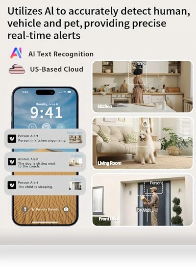 2K Indoor Security Camera — Smart Home Security, Gianteye