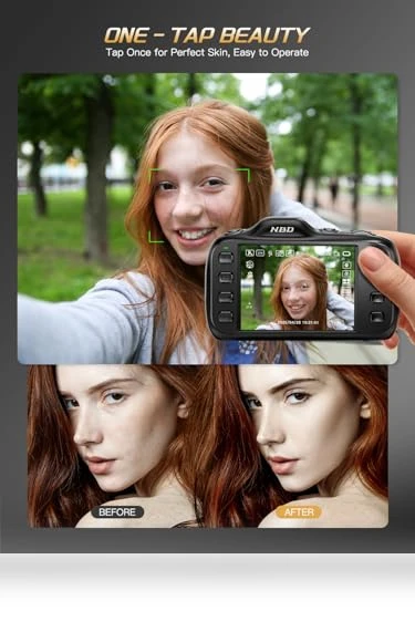 4K Digital Camera with Beauty Mode — Compact Digital Cameras, NBDDIGITAL