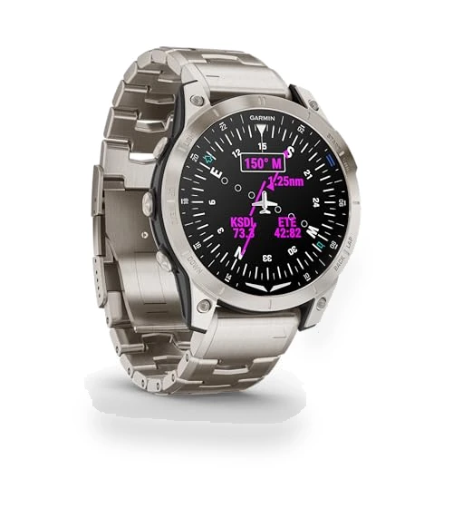 Aviator Smartwatch with GPS Moving Map — Aviation Navigation Systems, Garmin