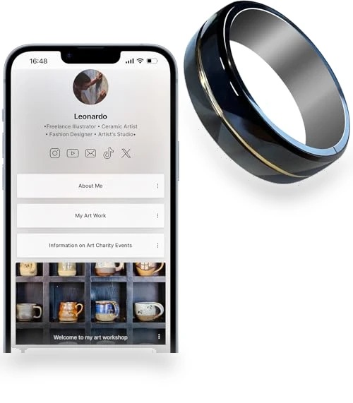 Digital Business Card NFC Ring — Smart Rings, itapring