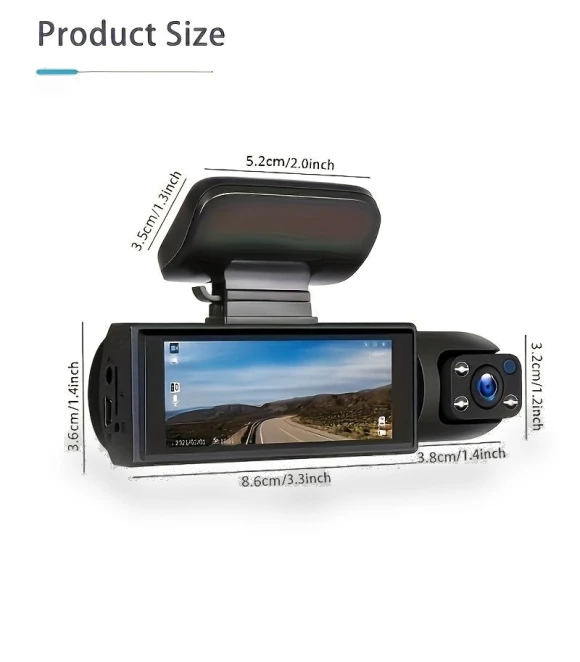 Dual Camera Car Dash Cam — Dashboard Cameras, Fancy decoration