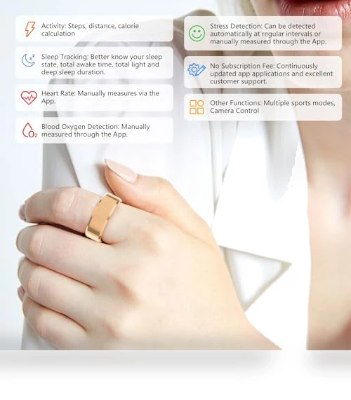 Fitness Tracker Smart Ring — Fitness & Activity Monitors, GenXenon