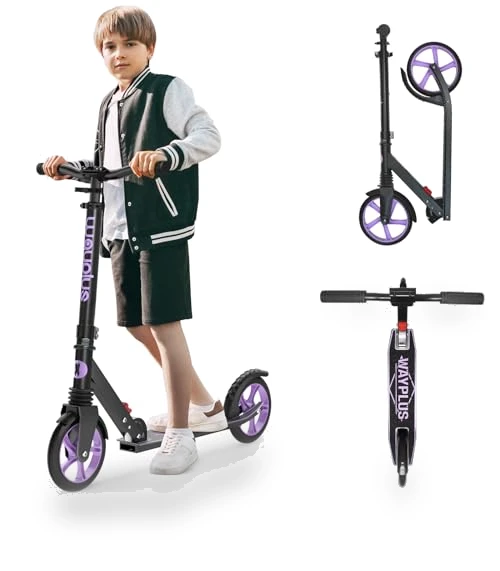 Foldable Kick Scooter with Adjustable Handlebar — Push Scooters, WAYPLUS