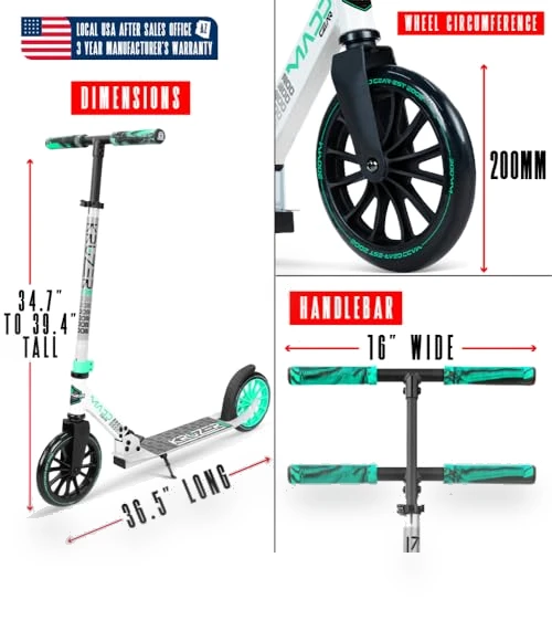 Folding Kick Scooter — Push Scooters, Madd Gear