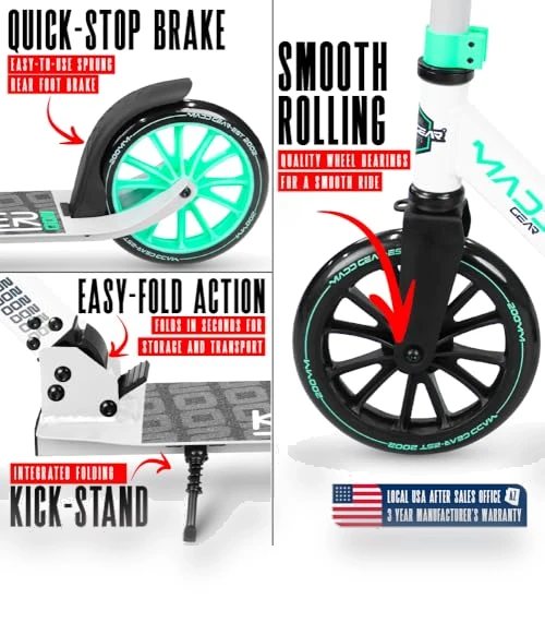 Folding Kick Scooter — Push Scooters, Madd Gear