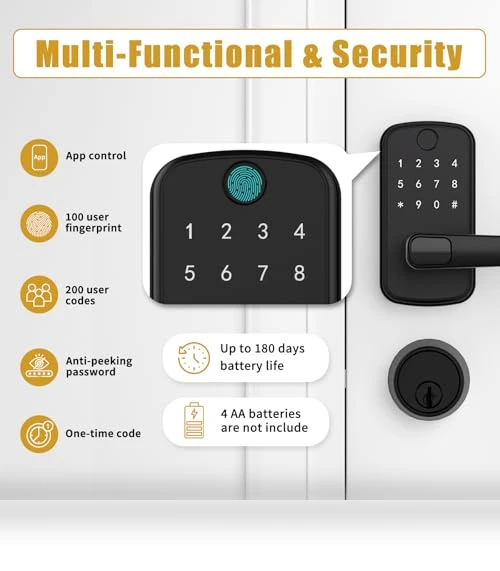 Keyless Entry Door Lock — Biometric Security, OLUMAT