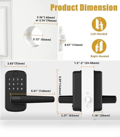 Keyless Entry Door Lock — Biometric Security, OLUMAT