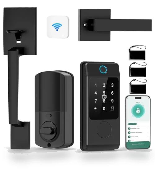 Keyless Entry Door Locks Handle Set — Smart Home Security, Miuedo