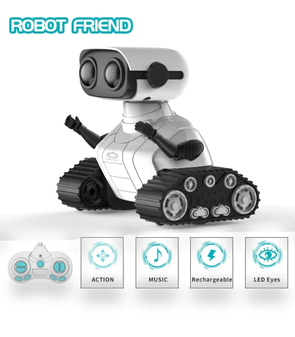 Rechargeable Remote Control Robot Toy — Interactive Figures & Robots, JJRC