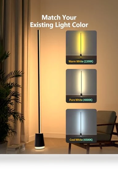 RGB Corner Floor Lamp — Standing Lights, Lanmonlily