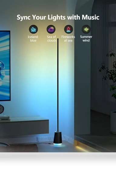 RGB Corner Floor Lamp — Standing Lights, Lanmonlily