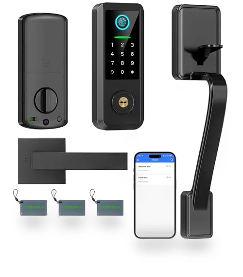 Smart Keyless Entry Door Lock with Handle — Deadbolts, YOSIMIKA