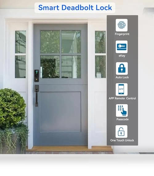 Smart Keyless Entry Door Lock with Handle — Deadbolts, YOSIMIKA