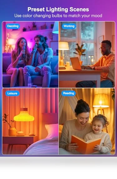 Smart Light Bulbs — LED, ANGELHALO