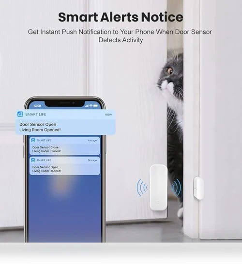Smart WiFi Door/Window Sensor — Smart Home Security, Sanofuturion