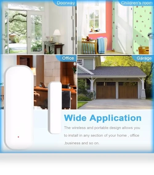 Smart WiFi Door/Window Sensor — Smart Home Security, Sanofuturion