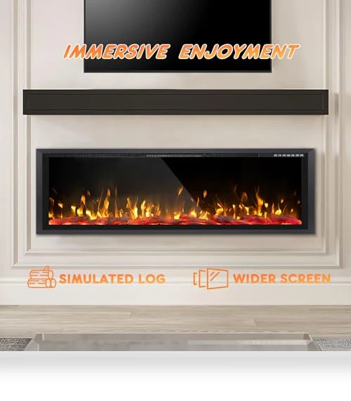 Wide-Screen Electric Fireplace Inserts — Electric Heating Solutions, Tornivk