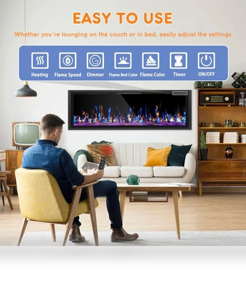 Wide-Screen Electric Fireplace Inserts — Electric Heating Solutions, Tornivk