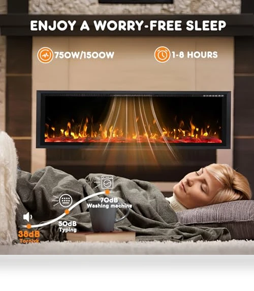 Wide-Screen Electric Fireplace Inserts — Electric Heating Solutions, Tornivk