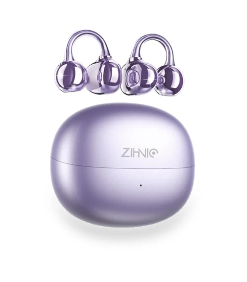 Wireless Clip on Earbuds — In-Ear Headphones, ZIHNIC