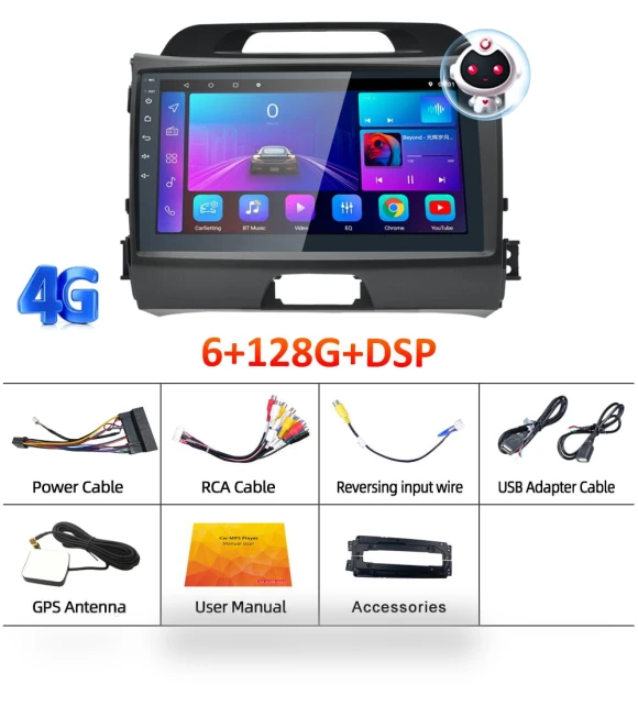9-inch HD Touchscreen Carplay Multimedia Player — Stereo Receivers, Reakosound