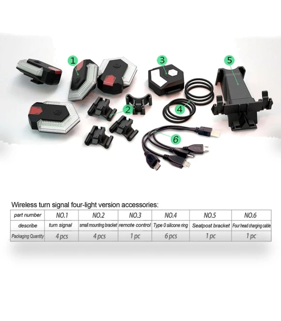 Bicycle Turn Signals — Vehicle Safety Signals, BIKEONO