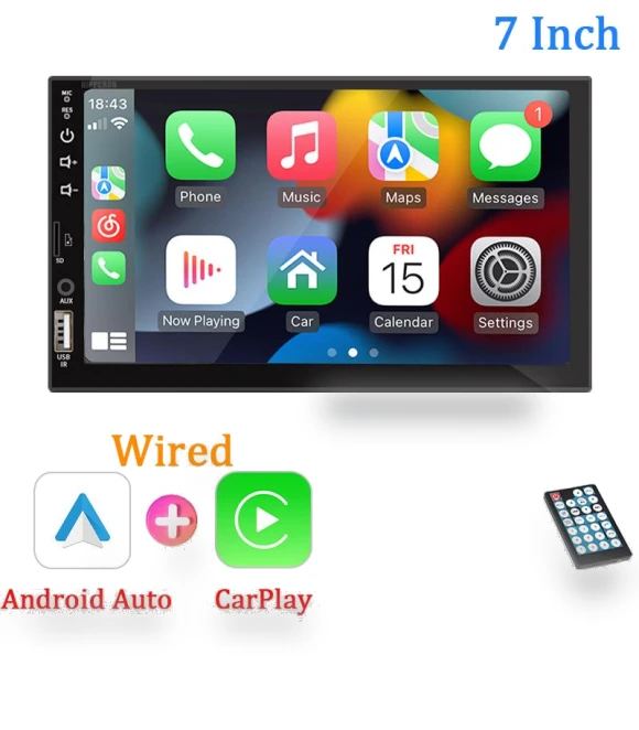 Car MP5 Player with Bluetooth and 7-inch Touchscreen — Stereo Receivers, SageTechnology