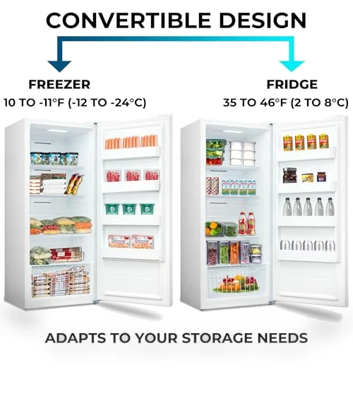 Convertible Upright Freezer/Refrigerator — Mini Fridges, Kenmore