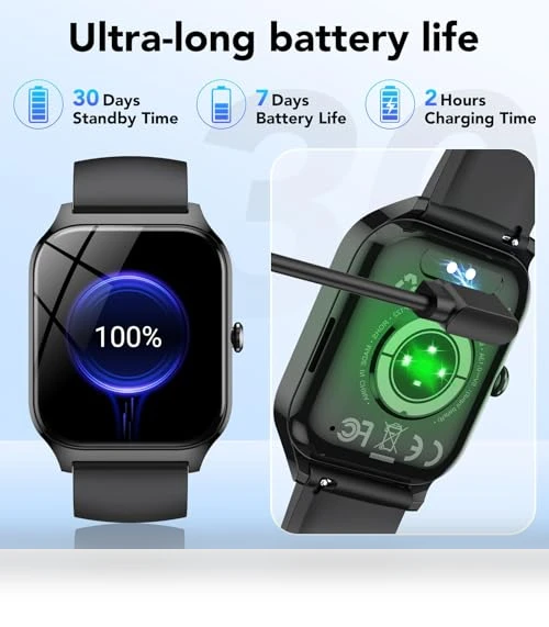 Smart Watch with Bluetooth Calls and Fitness Tracking — Smartwatches, CASCHO
