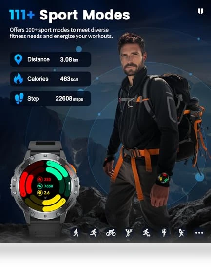 Smart Watch with Flashlight — Wearable Accessories, LIGE