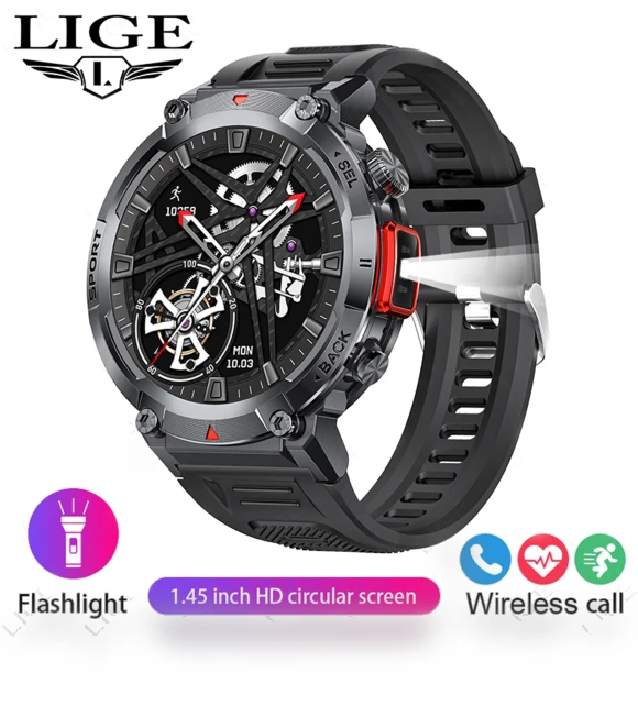 Smart Watch with Round HD Screen — Wearable Accessories, LIGE