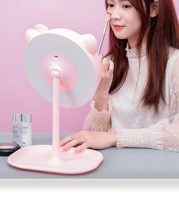 Three-Mode USB Charging Removable LED Cosmetic Mirror — Handheld, Makeup Kits